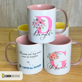 Taza Interior Color y Asa Transparente – Estilo Moderno con tu Marca